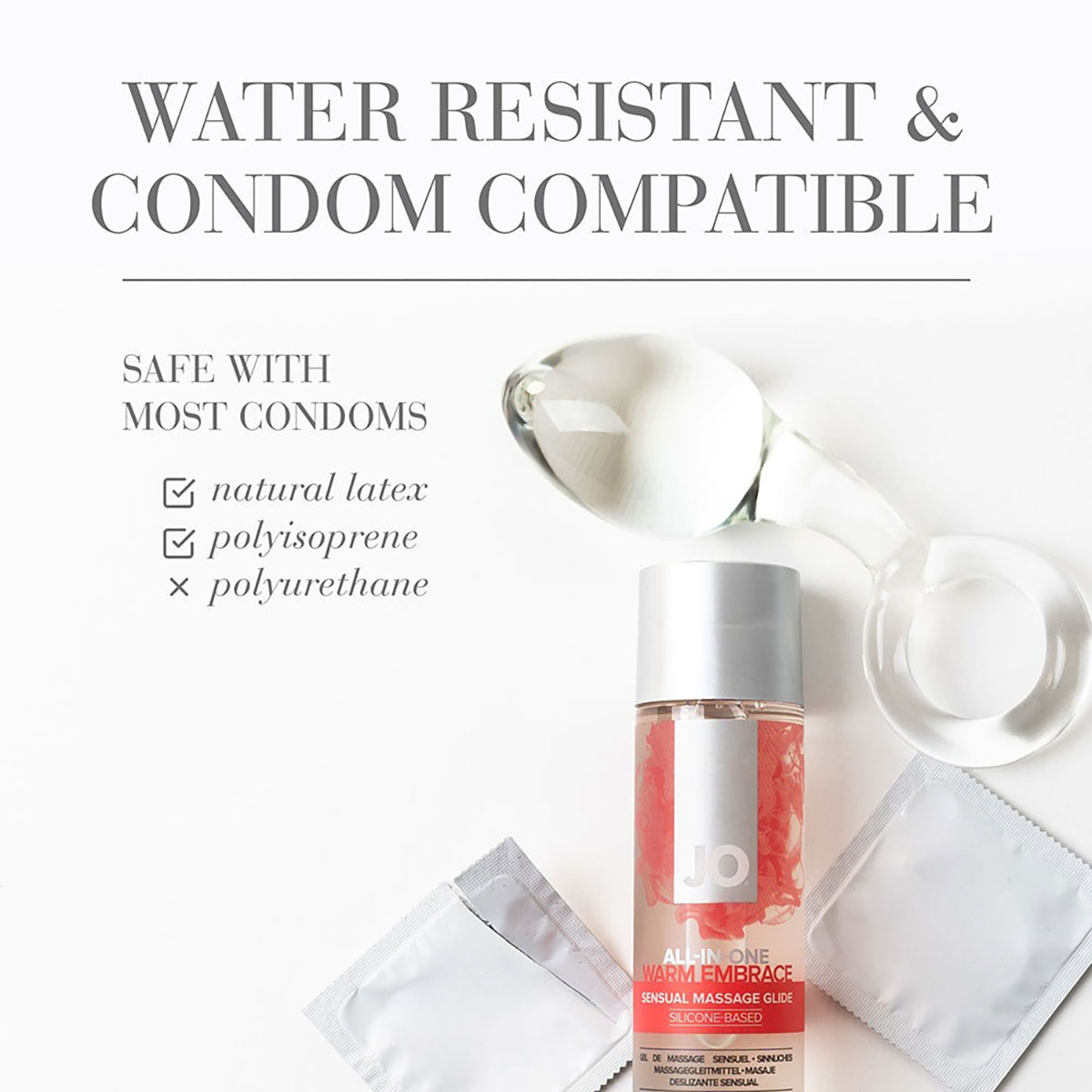 Close-up of  Organic Lube by System JO designed for sensitive skin