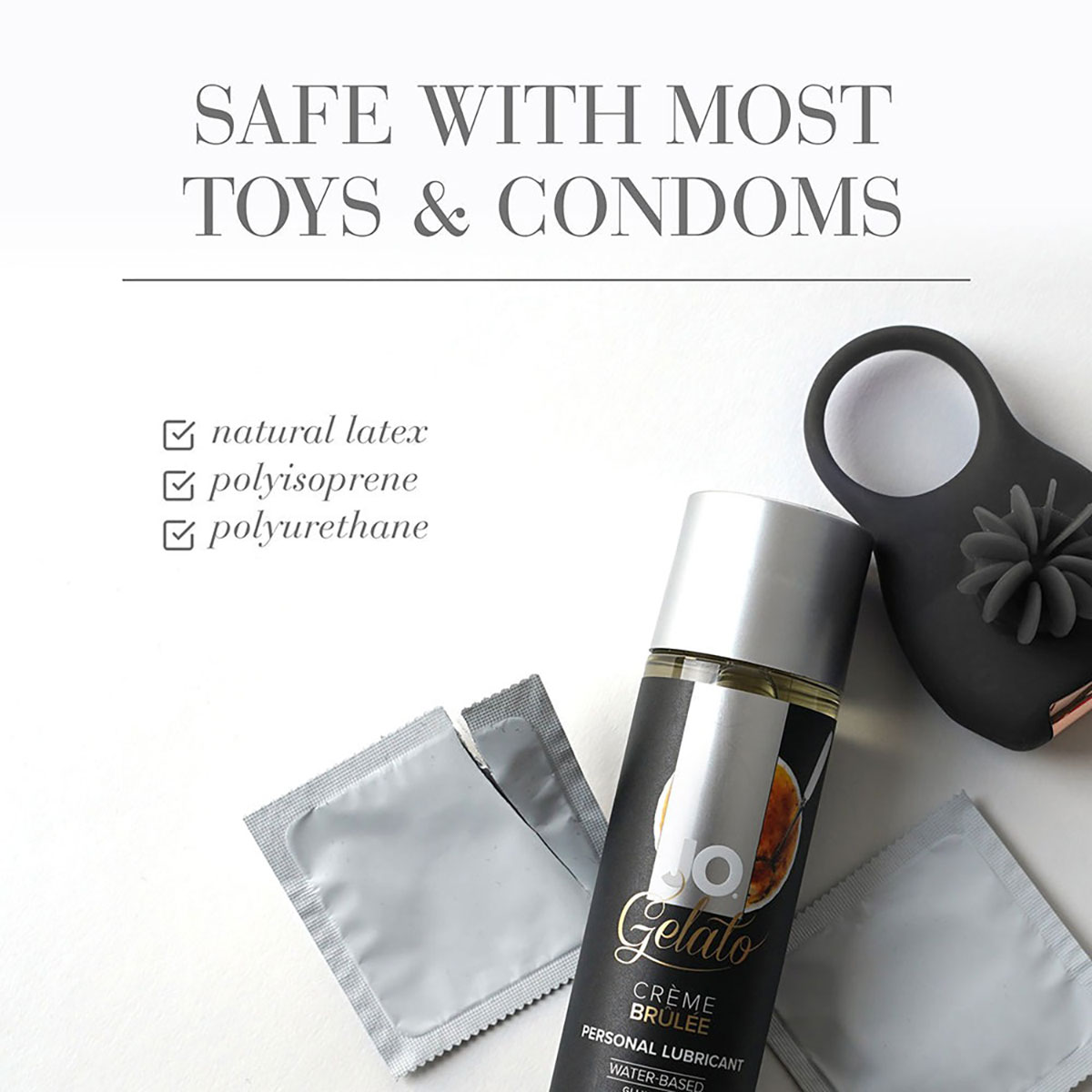 Close-up of  Organic Lube by System JO designed for sensitive skin