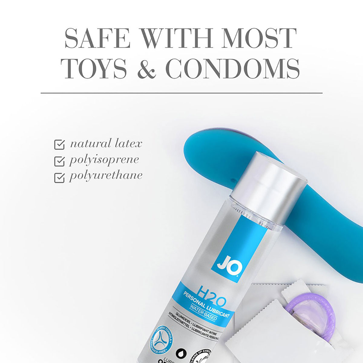 Close-up of  Organic Lube by System JO designed for sensitive skin
