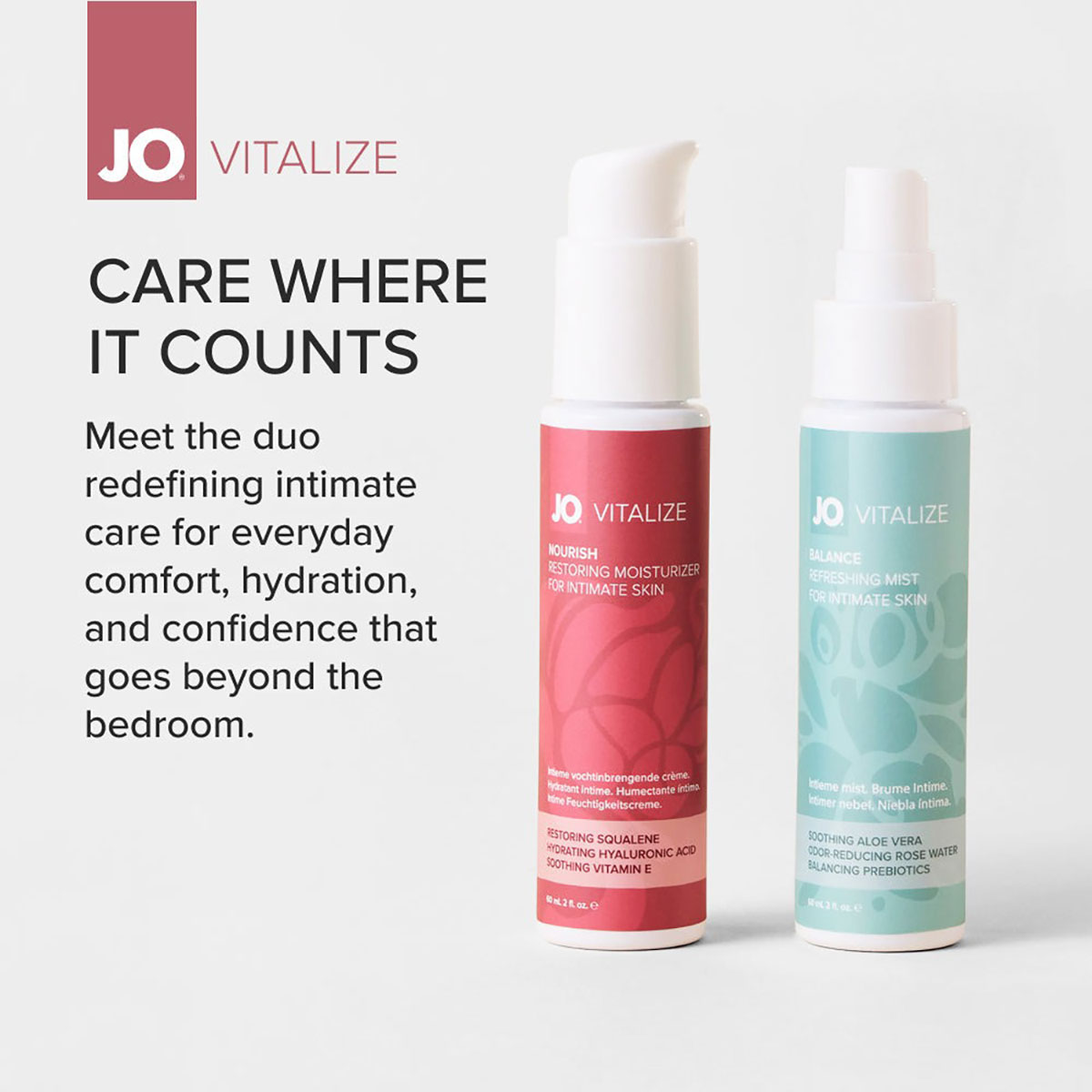 Close-up of  Organic Lube by System JO designed for sensitive skin