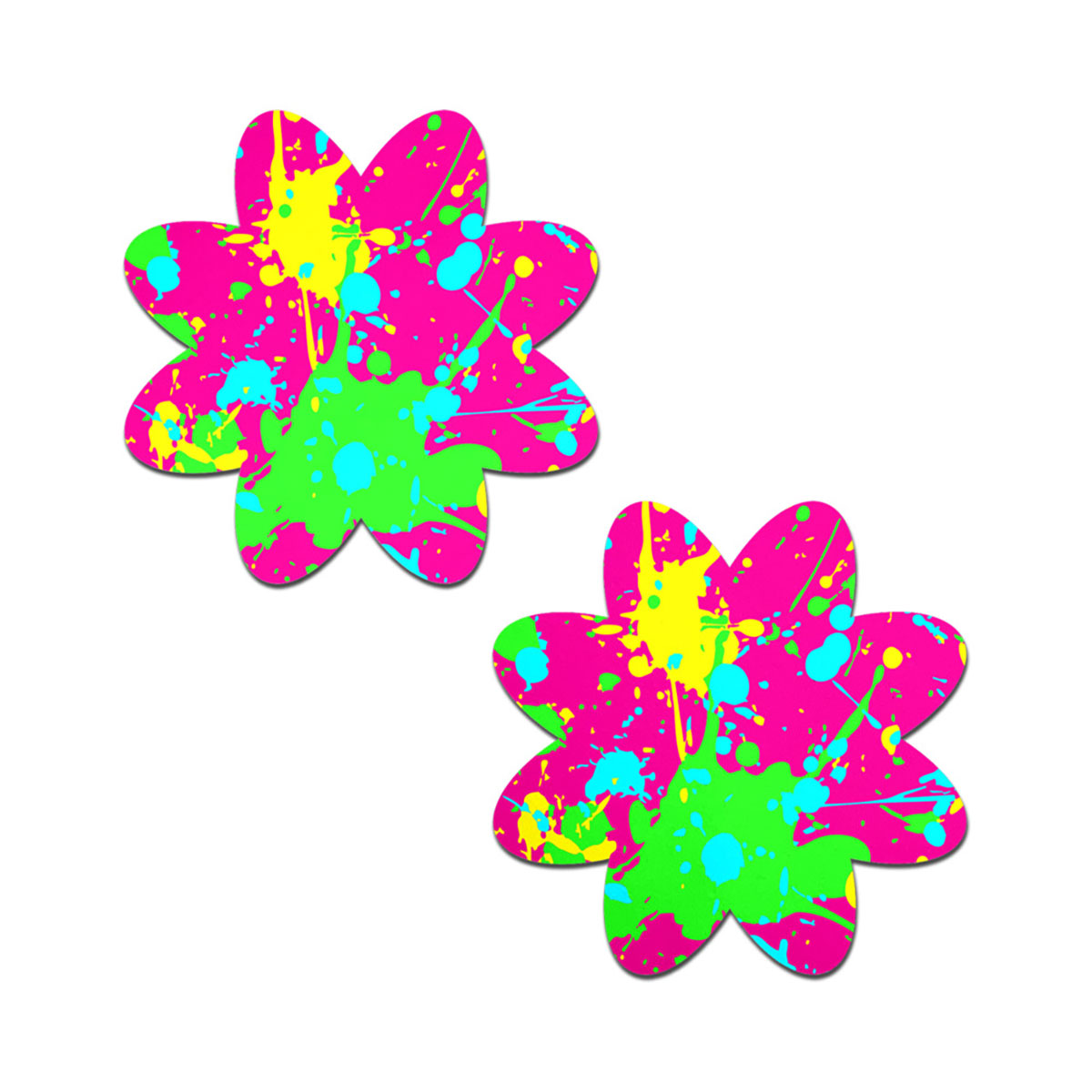 Feel sexy wearing sexy nipple covers  NeonPink Graffiti Splatter Past! Wearing NeonPink Graffiti Splatter Past nipples covers by Pastease can be fun and sexy!