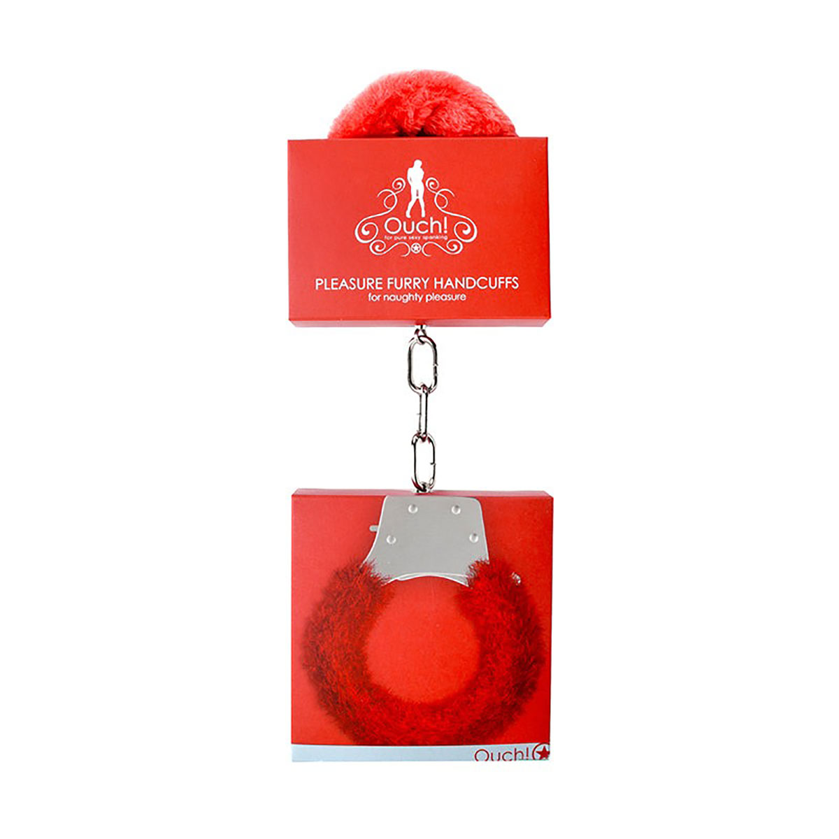 Feel sexy wearing sexy nipple covers  Ouch Pleasure Furry Handcuffs Red! Wearing Ouch Pleasure Furry Handcuffs Red nipples covers by Shots can be fun and sexy!