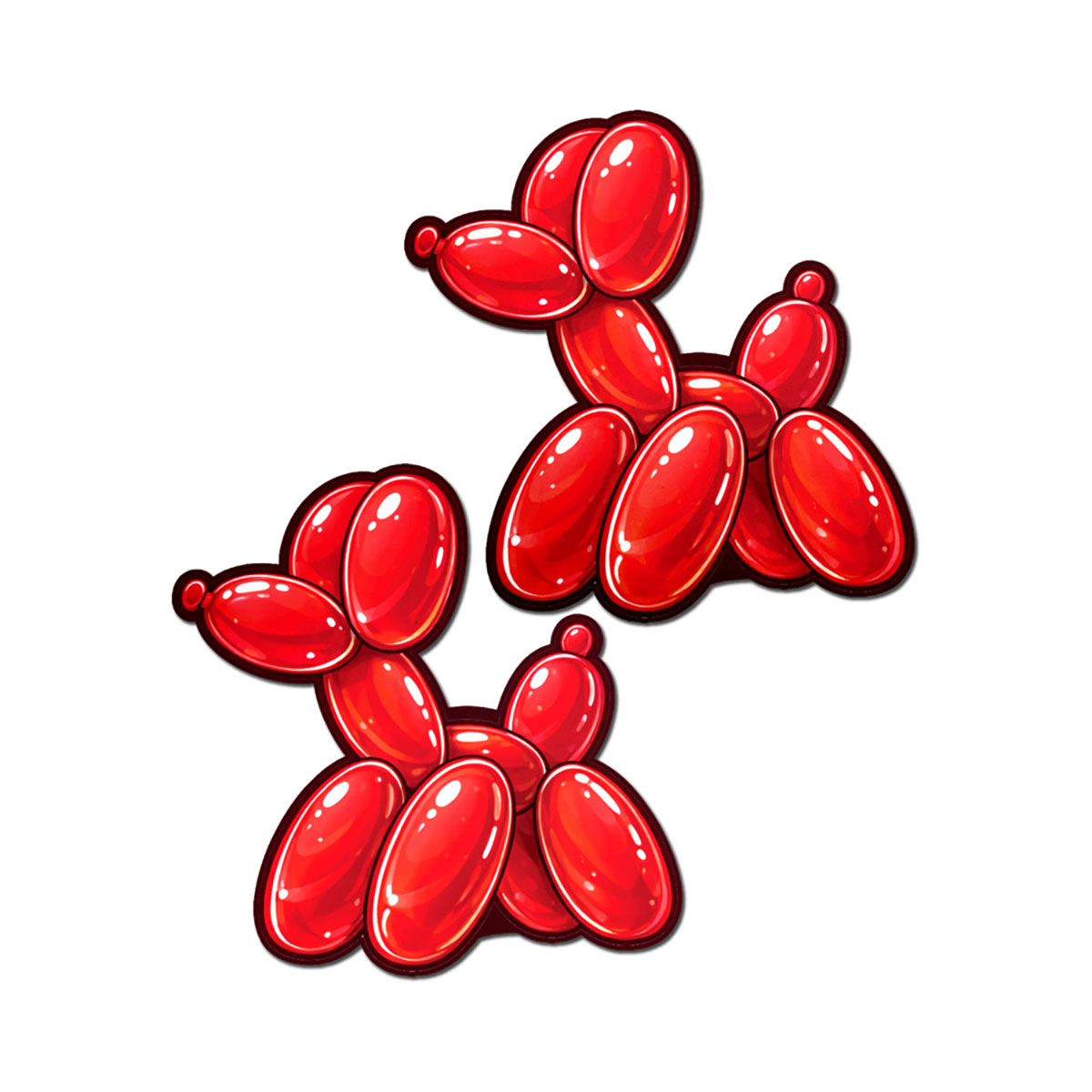 Feel sexy wearing sexy nipple covers  Red Balloon Animal! Wearing Red Balloon Animal nipples covers by Pastease can be fun and sexy!
