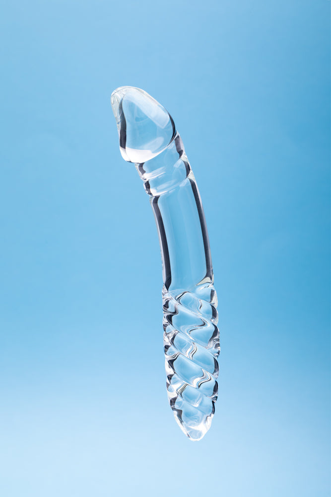 Dildo from Creative Conceptions in Clear designed for anal sex with Her or Him