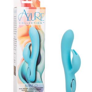 Shop Azure Collection Bunny G Rabbit Vibrator - Blue online