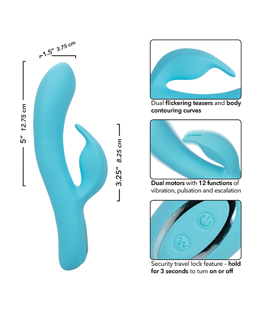 Shop Azure Collection Bunny G Rabbit Vibrator - Blue