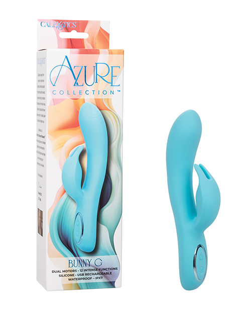 Shop Azure Collection Bunny G Rabbit Vibrator - Blue online