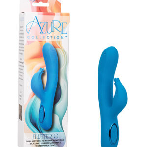 Shop Azure Collection Flutter G Vibrator - Blue online