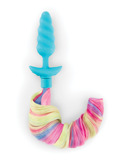 Buy b-Vibe Unicorn Tail Vibrating Butt Plug - Special Edition at HerVibrators.com