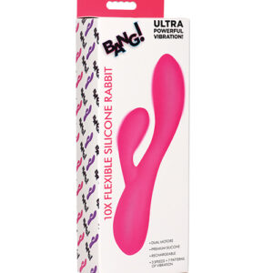 Shop Bang! 10X Flexible Silicone Rabbit - Pink online