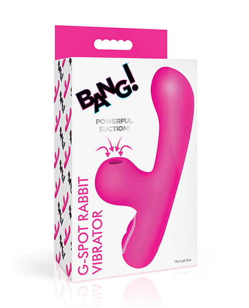 Shop Bang! 10X G-Spot Rabbit Vibrator w/Suction - Pink online