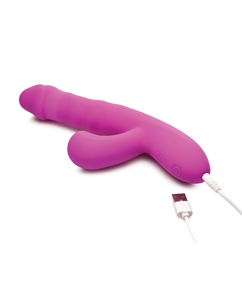 Shop Bang! Thrusting & Sucking Rabbit Vibrator - Purple