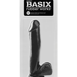 Shop Basix Rubber Works 12" Dong w/Suction Cup - Black online