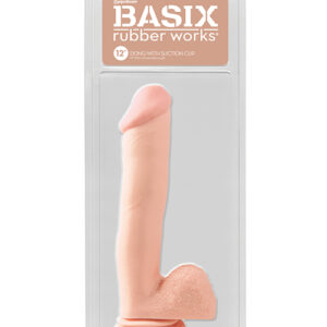 Shop Basix Rubber Works 12" Dong w/Suction Cup - Flesh online