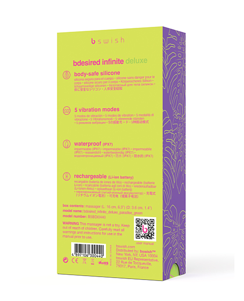 Buy Bdesired Bdesired Infinite Deluxe Paradise Vibrator - Green