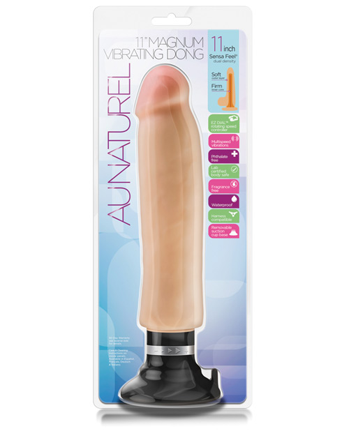 Shop Blush Au Naturel 11" Magnum Vibrating Dong - Beige online