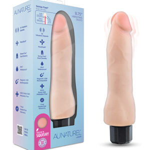 Shop Blush Au Naturel 8.75" Vibrating Realistic G-Spot Dildo - Beige online