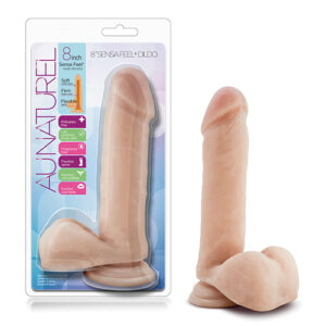 Shop Blush Au Naturel 8" Sensa Feel Dildo - Beige online