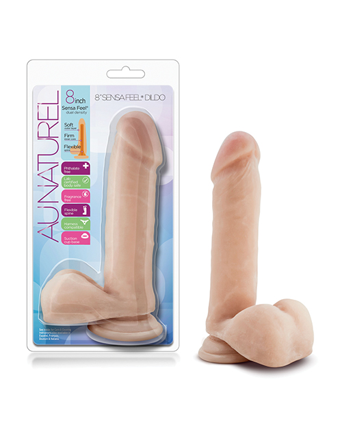 Shop Blush Au Naturel 8" Sensa Feel Dildo - Beige online