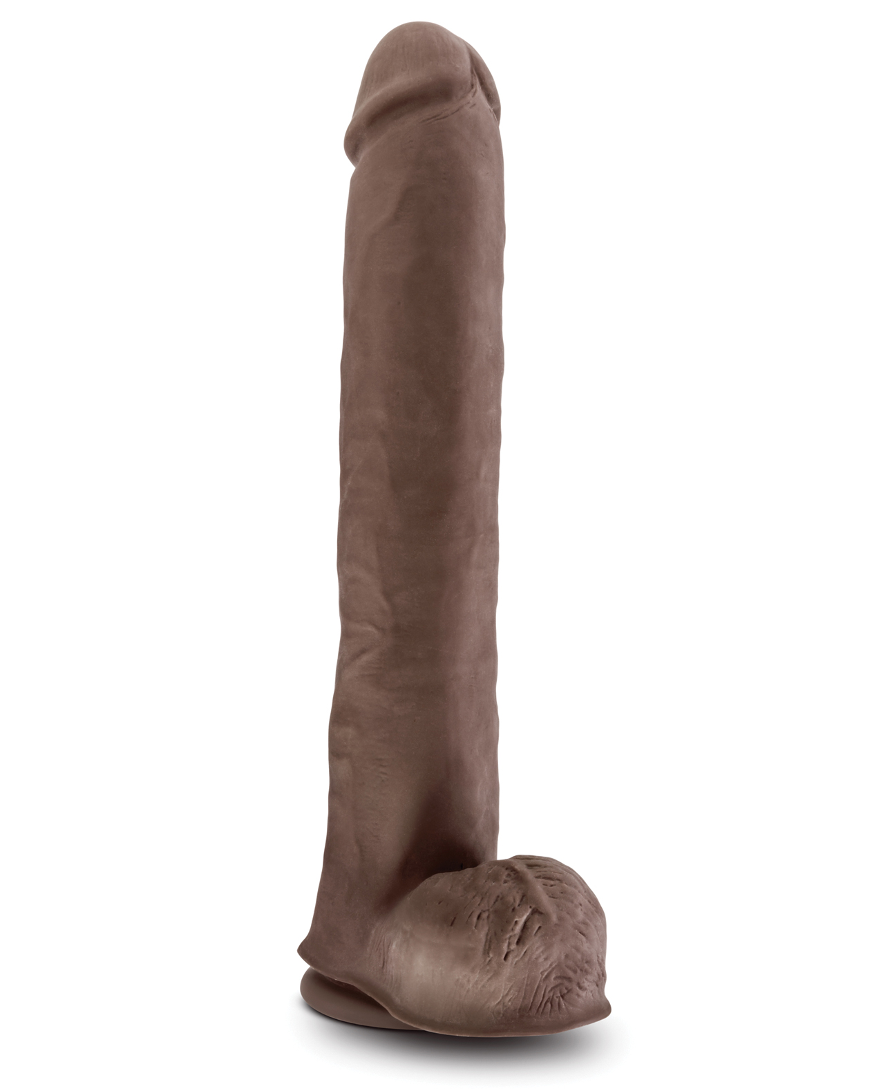 Order Blush Au Naturel Daddy 14" Sensa Feel Dual Density Dong w/Suction Cup - Chocolate online