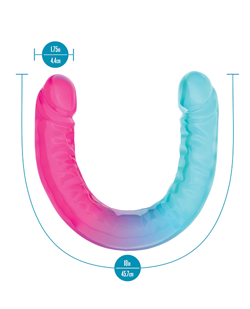 Buy B Yours Blush B Yours 18" XX Large Double Dong Candy Papi - Multi Colors