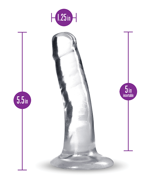 Shop Blush B Yours Plus 5" Hard n' Happy Dildo - Clear