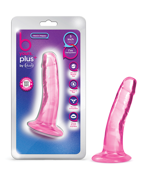 Shop Blush B Yours Plus 5" Hard n' Happy Dildo - Pink online