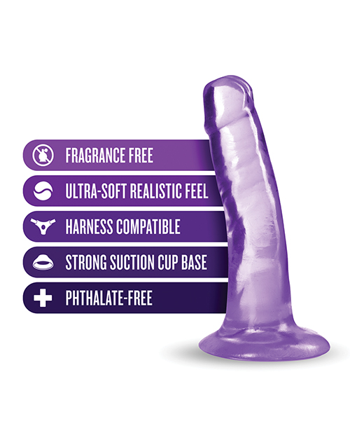 Shop Blush B Yours Plus 5" Hard n' Happy Dildo - Purple