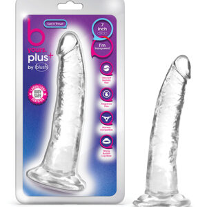 Shop Blush B Yours Plus 7" Lust n' Thrust Dildo - Clear online