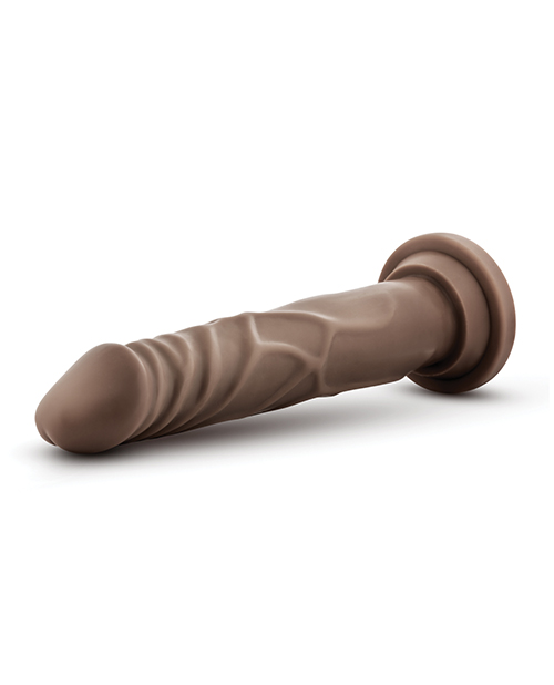 Blush Dr. Skin 7.5" Basic Realistic Cock - Chocolate for sale