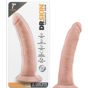 Shop Blush Dr. Skin 7" Cock w/Suction Cup - Vanilla online