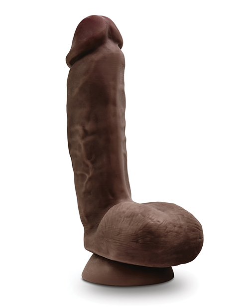 Order Blush Dr. Skin Glide 8.5" Self Lubricating Dildo w/Balls - Chocolate online
