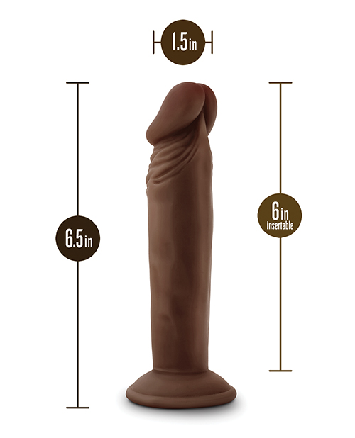 Buy Dr. Skin Blush Dr. Skin Plus 6" Posable Dildo - Chocolate