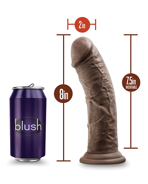 Buy Dr. Skin Blush Dr. Skin Plus 8" Posable Dildo - Chocolate