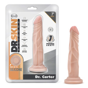 Shop Blush Dr. Skin Silicone Dr. Carter 7.5" Dildo - Vanilla online