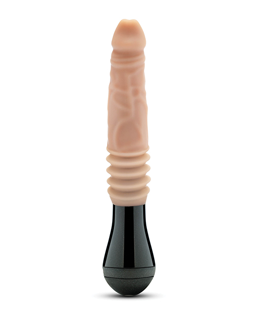 Order Blush Dr. Skin Silicone Dr. Knight Thrusting Gyrating Vibrating Dildo - Beige online