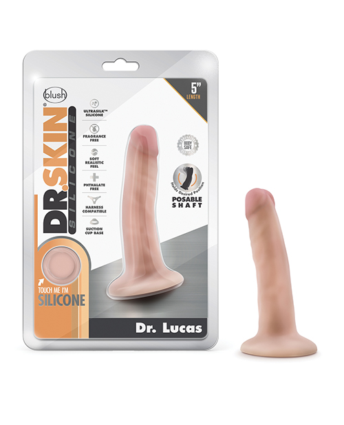 Shop Blush Dr. Skin Silicone Dr. Lucas 5.5" Dildo - Vanilla online