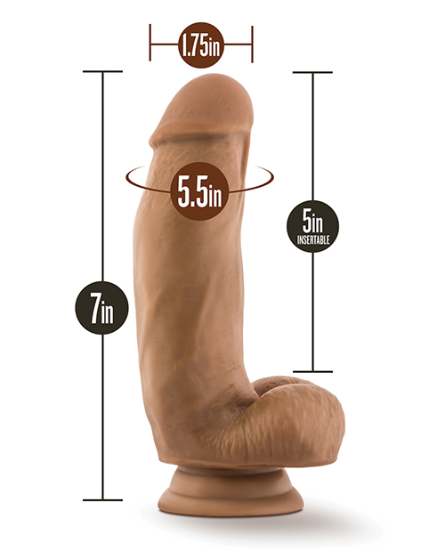 Buy Dr. Skin Blush Dr. Skin Silicone Dr. Samuel 7" Dildo w/Balls - Mocha
