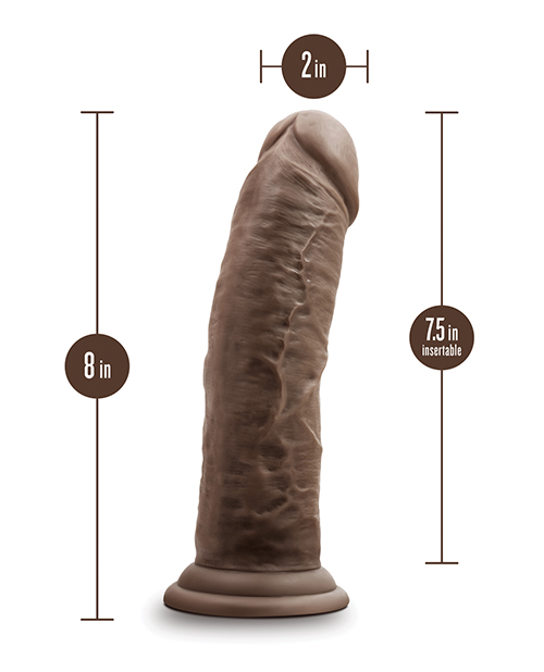 Buy Dr. Skin Blush Dr. Skin Silicone Dr. Shepherd 8" Dildo w/Suction Cup - Chocolate
