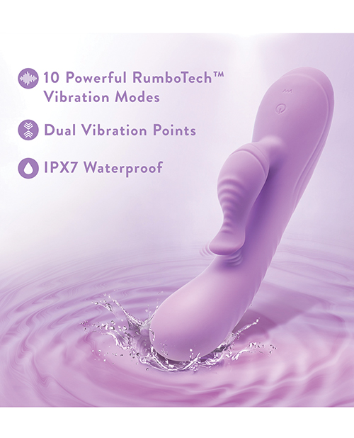 Buy Blush Novelties Blush Evelyn Rabbit Vibrator - Purple