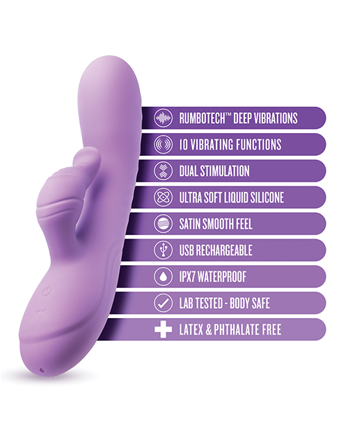 Shop Blush Evelyn Rabbit Vibrator - Purple