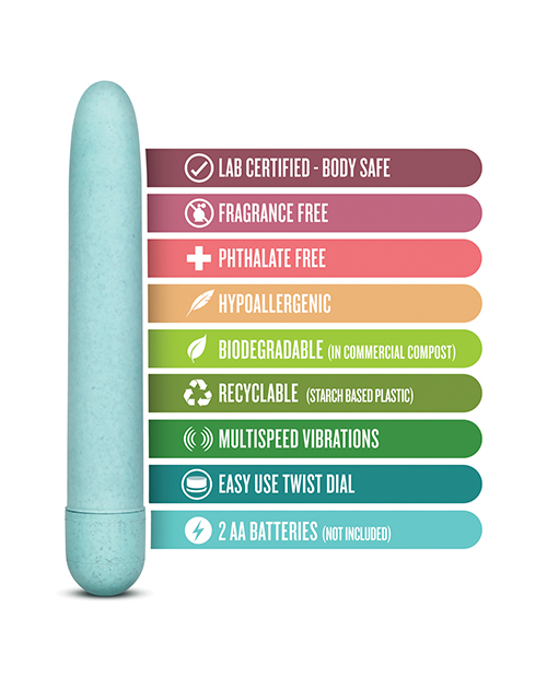 Buy Blush Gaia Biodegradable Vibrator Eco - Aqua
