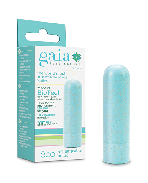 Shop Blush Gaia Eco Rechargeable Bullet - Aqua online