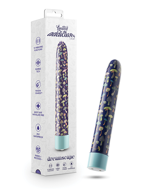 Shop Blush Limited Addiction Dreamscape 7" Rechargeable Vibe - Blue online