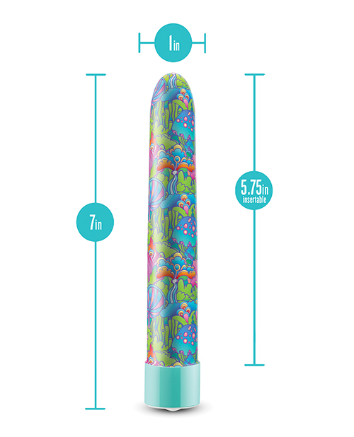 Blush Limited Addiction Utopia 7" Rechargeable Vibe - Aqua for sale