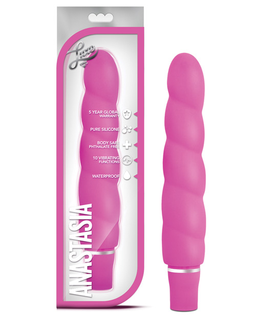 Shop Blush Luxe Anastasia Silicone Vibrator - Pink online