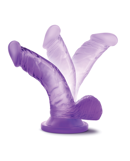 Shop Blush Naturally Yours 4" Mini Cock - Purple