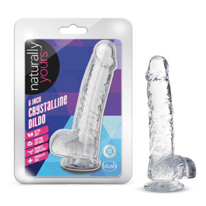 Shop Blush Naturally Yours 6" Crystalline Dildo - Diamond online