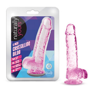 Shop Blush Naturally Yours 6" Crystalline Dildo - Rose online