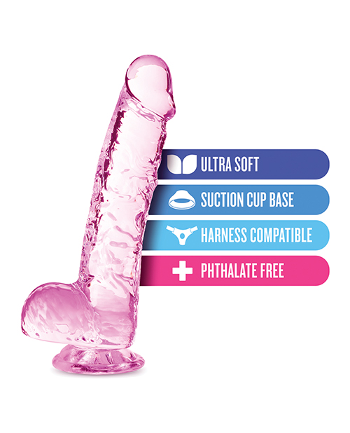 Shop Blush Naturally Yours 6" Crystalline Dildo - Rose